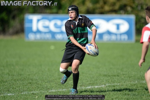 2015-05-16 Rugby Lyons Settimo Milanese U14-Rugby Monza 0342